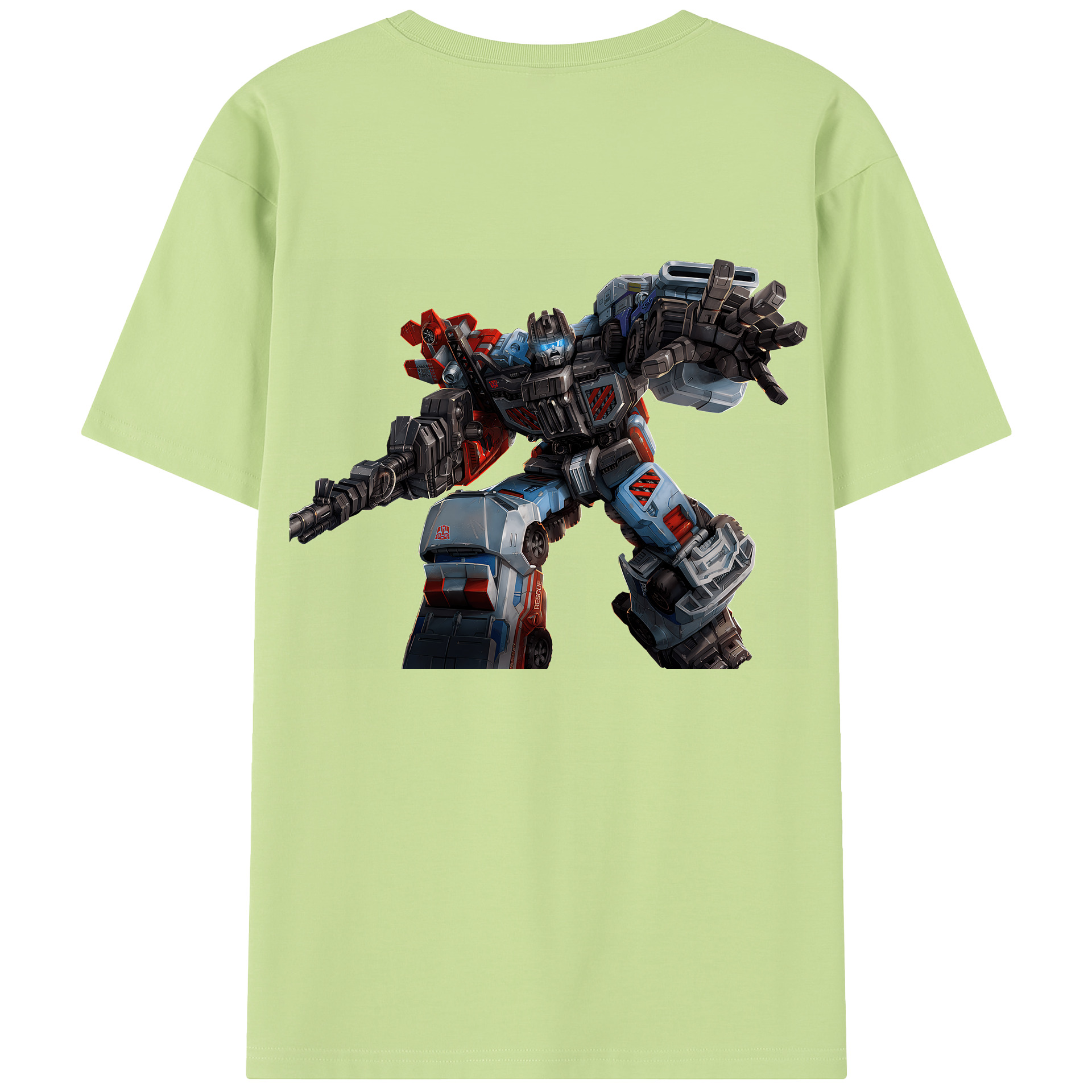 （画像用） Transformers トランスフォーマー 綿100％半袖Tシャツ（背面プリント）
